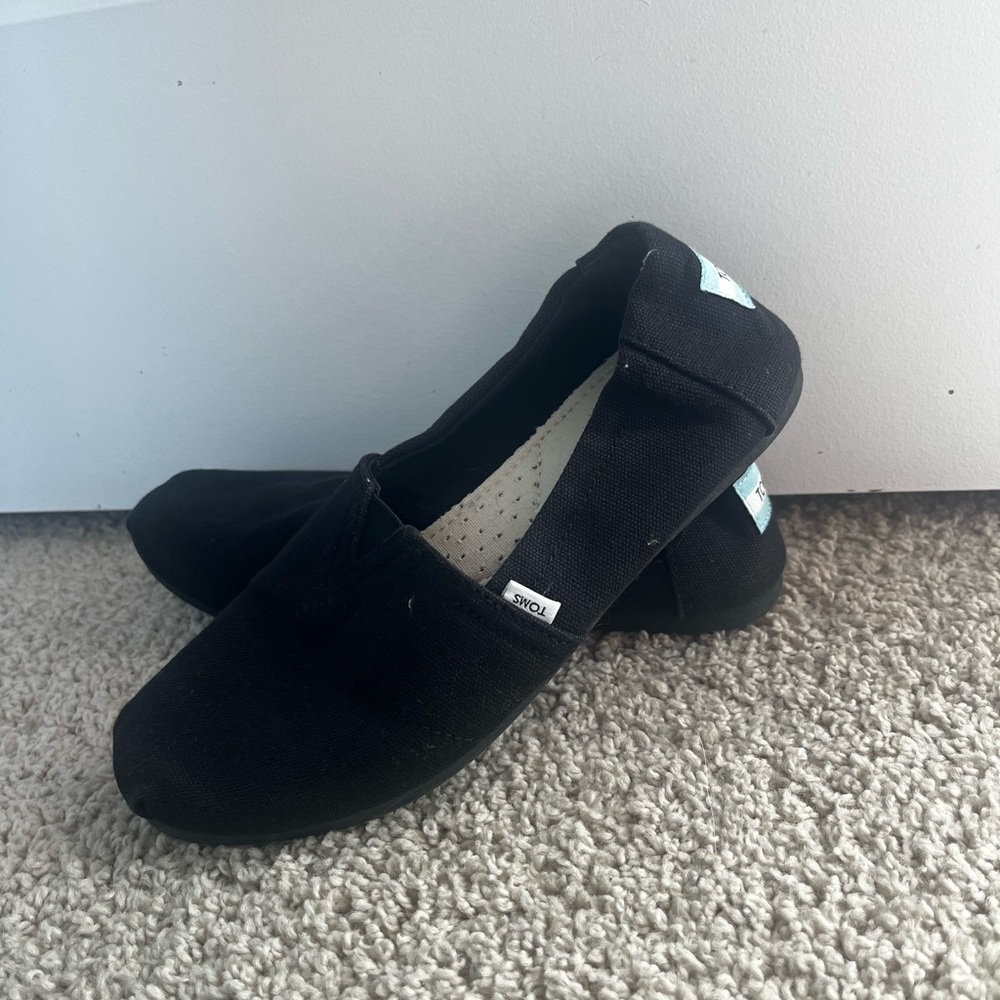 TOMS Classic Black Slip-Ons